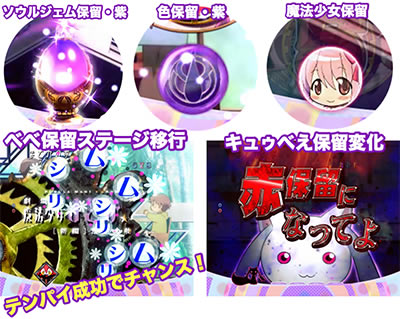 ぱちんこ 劇場版魔法少女まどか☆マギカ｜通常時・予告アクション 