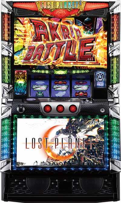 パチスロ　実機　ロストプラネット2　上部ユニットのみ　(枠はオプション) パチスロ ロスト プラネット 2｜<オーバーGバトル>｜パチマガスロマガ